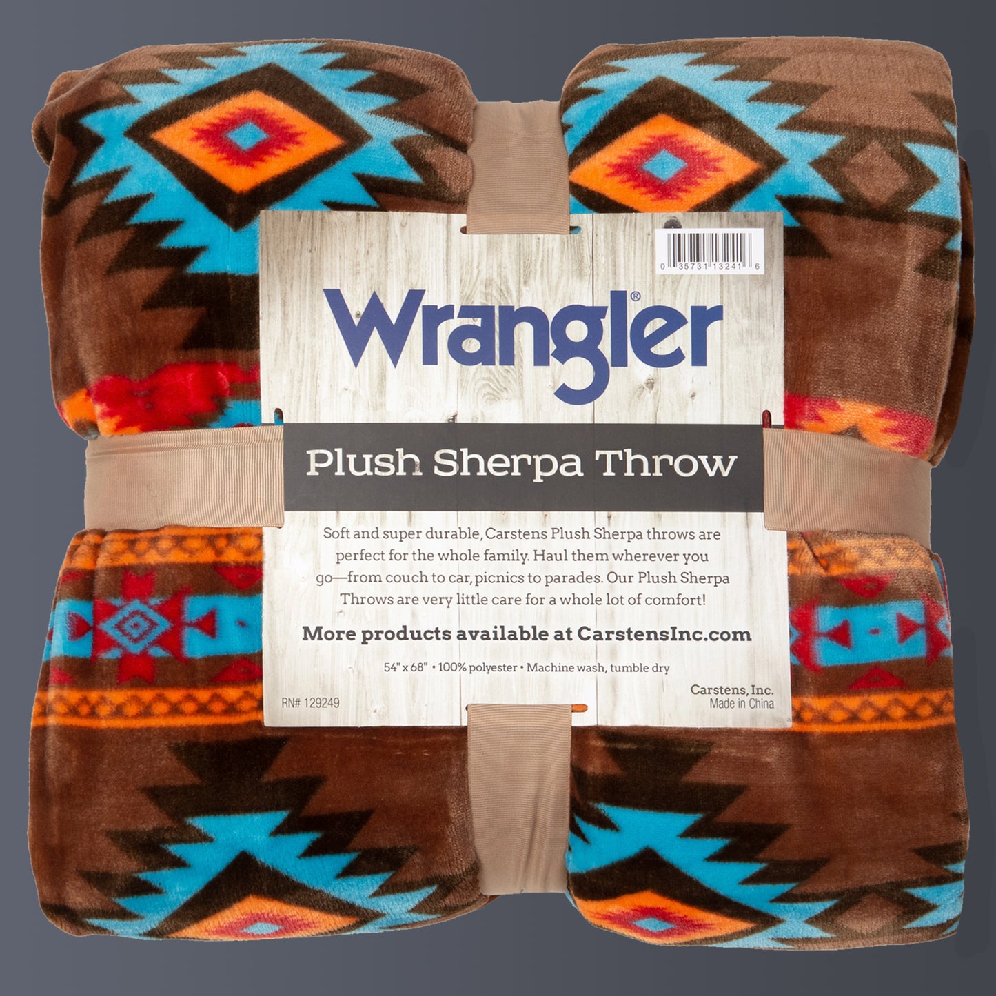 Wrangler® Southwest Horizon Plush Sherpa Throw