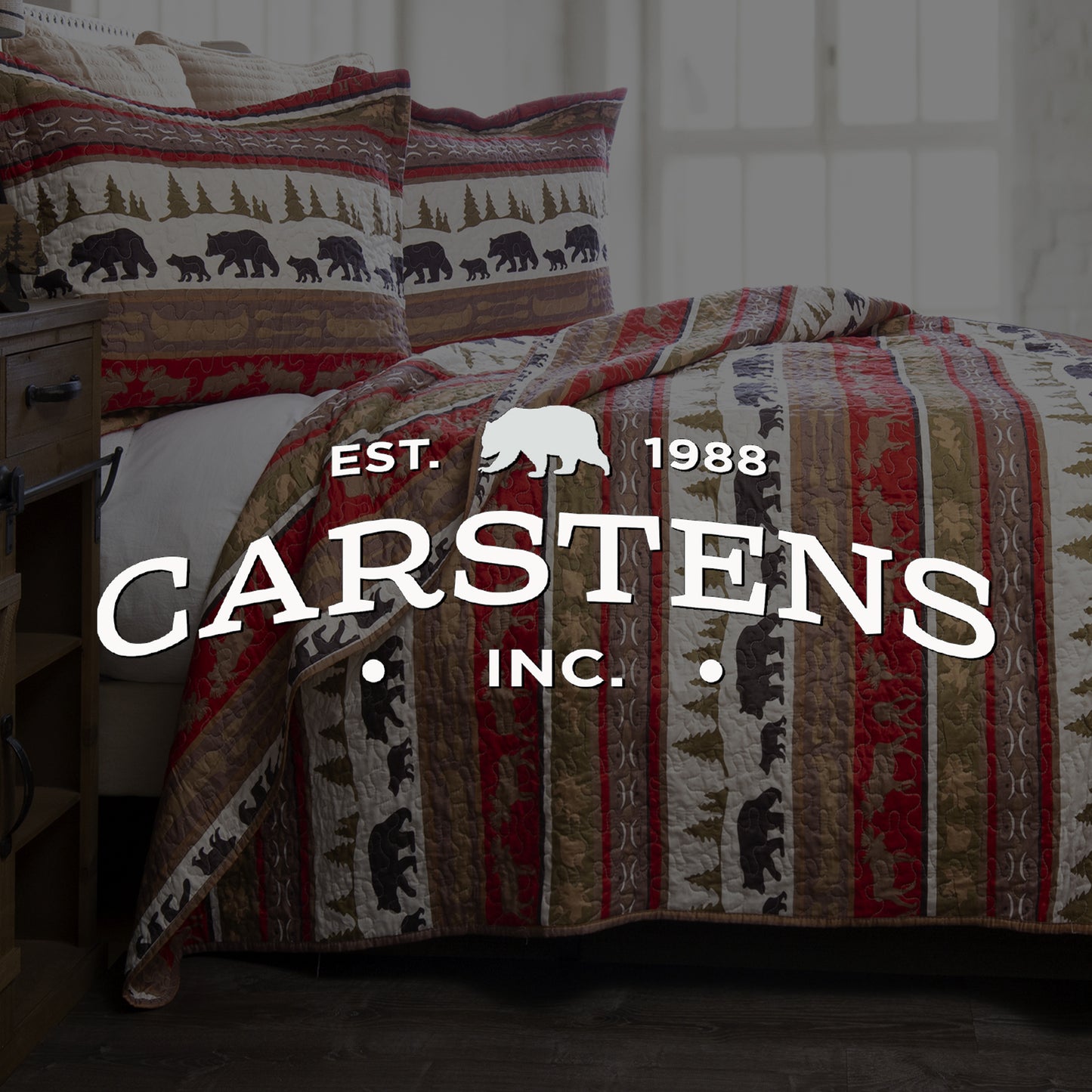 Cabin & Lodge Stripe Quilt Set