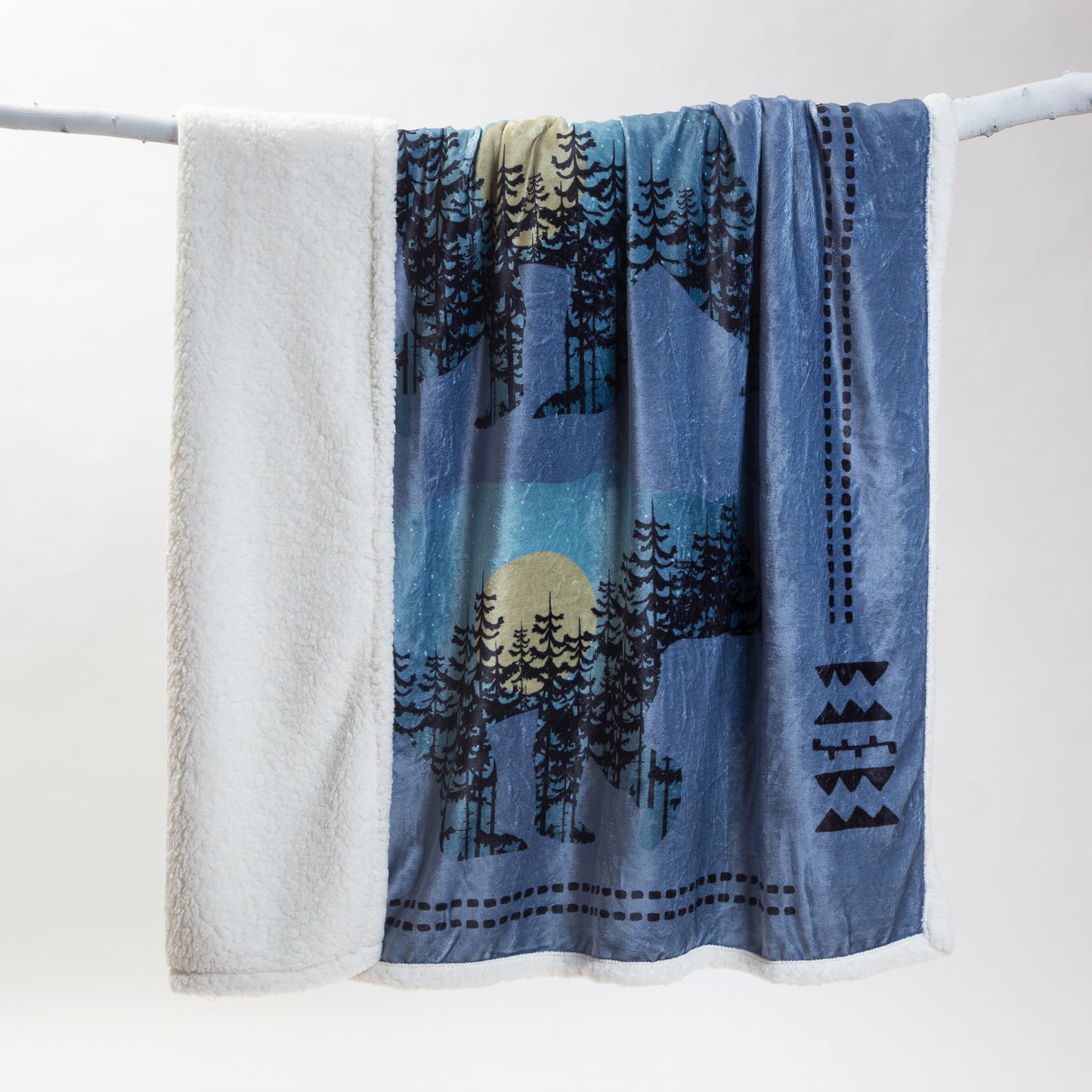 Three Bears Plush Sherpa Throw