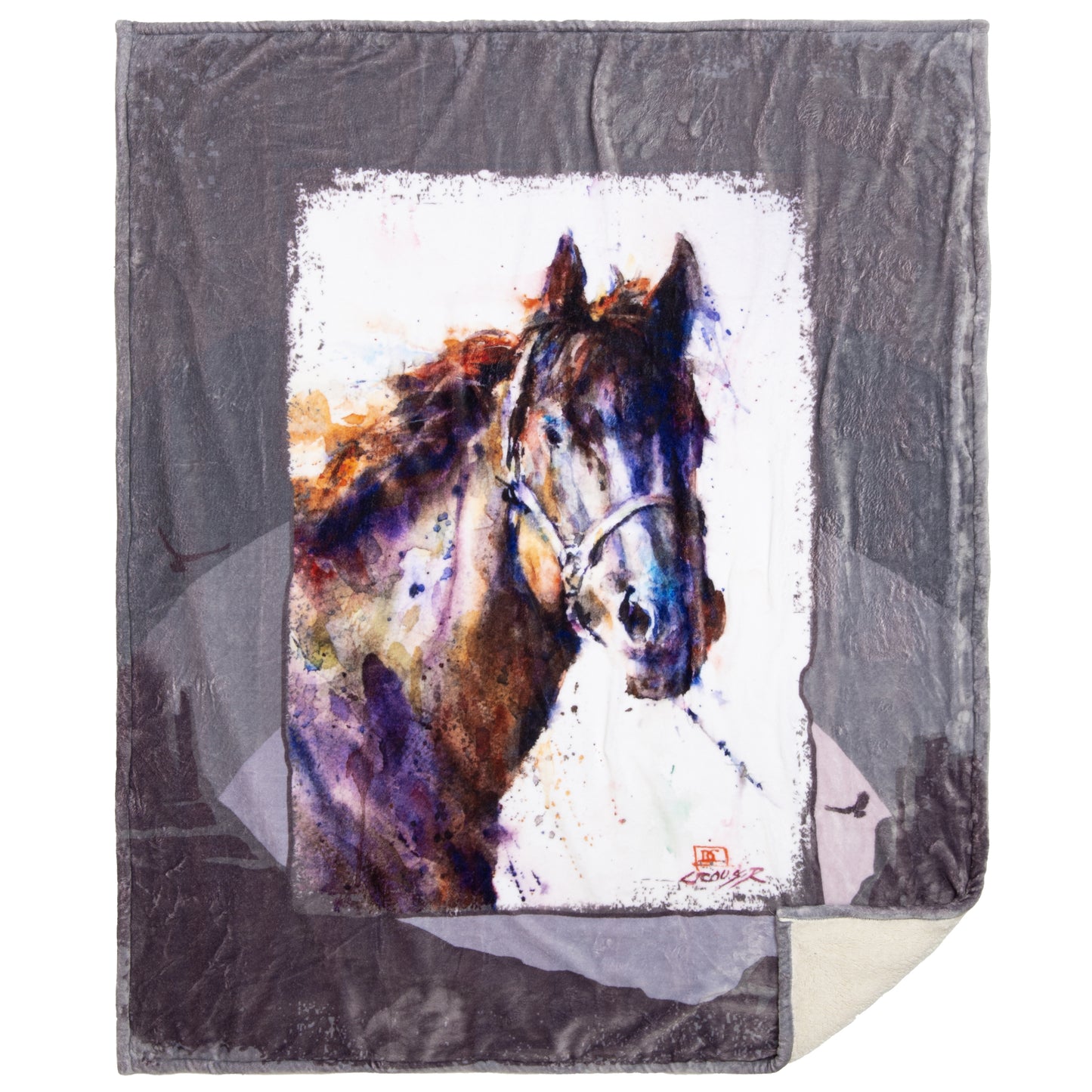 Dean Crouser Pancho Plush Sherpa Throw Blanket