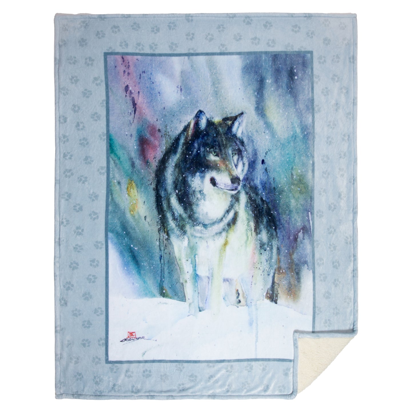 Dean Crouser Alpha Plush Sherpa Throw Blanket