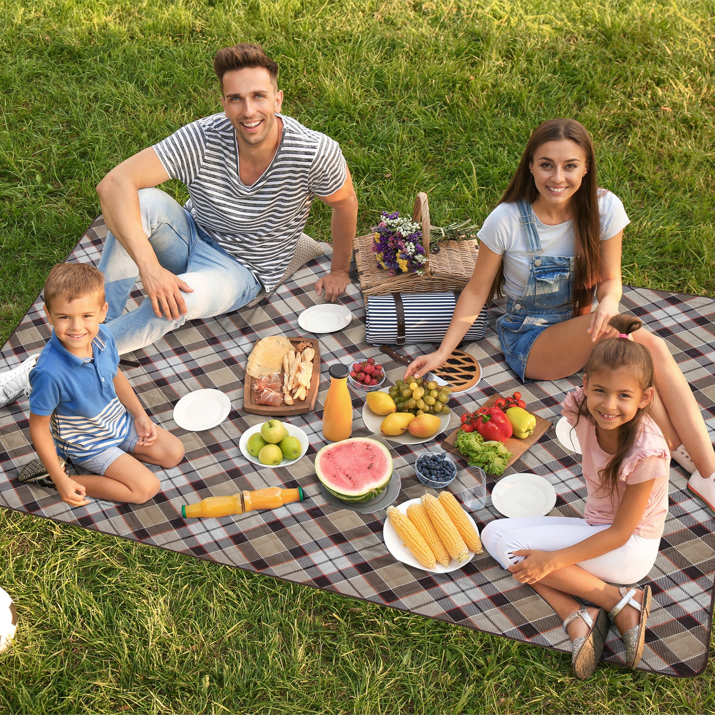 London Fog Printed Picnic Blanket