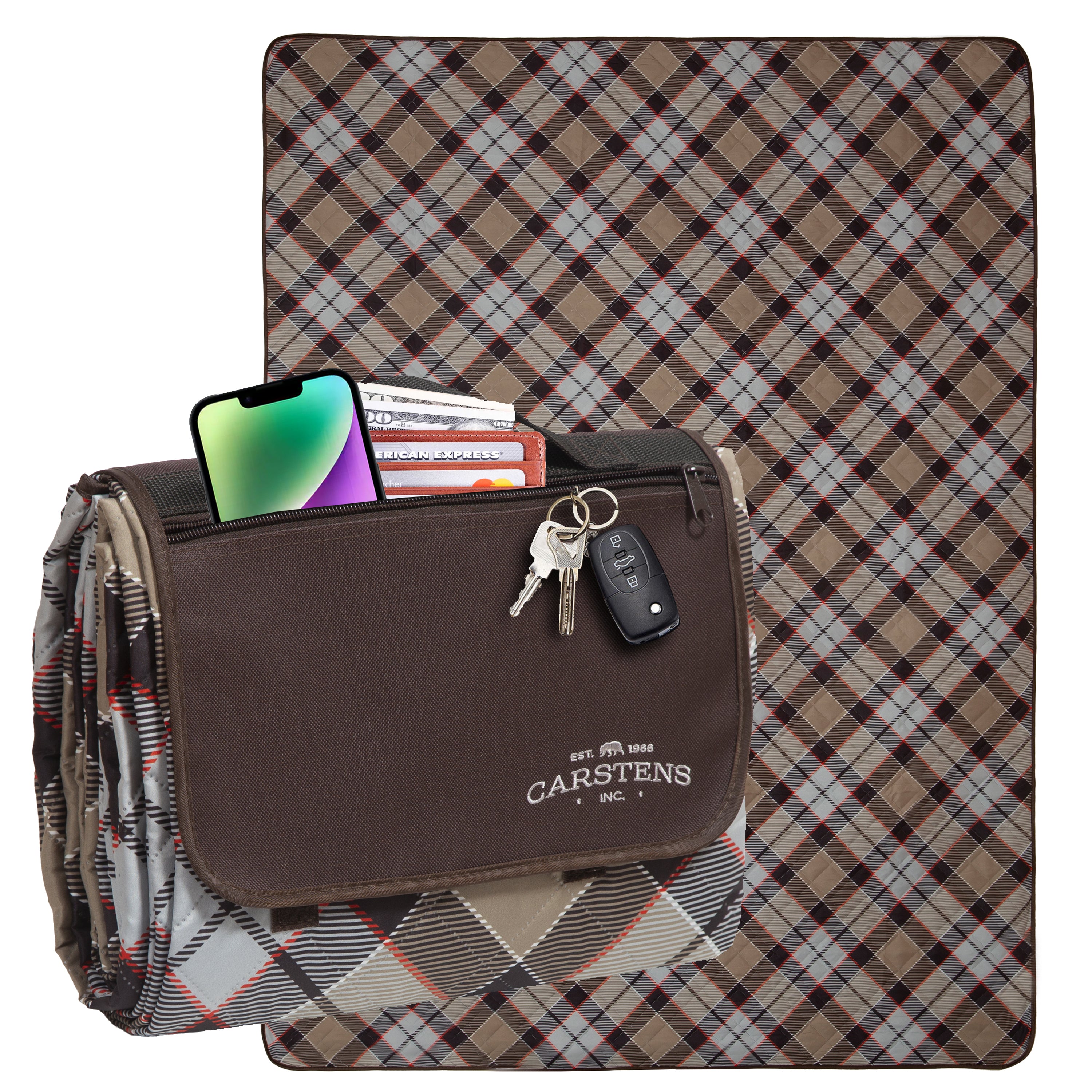 London Fog Printed Picnic Blanket – Carstens, Inc