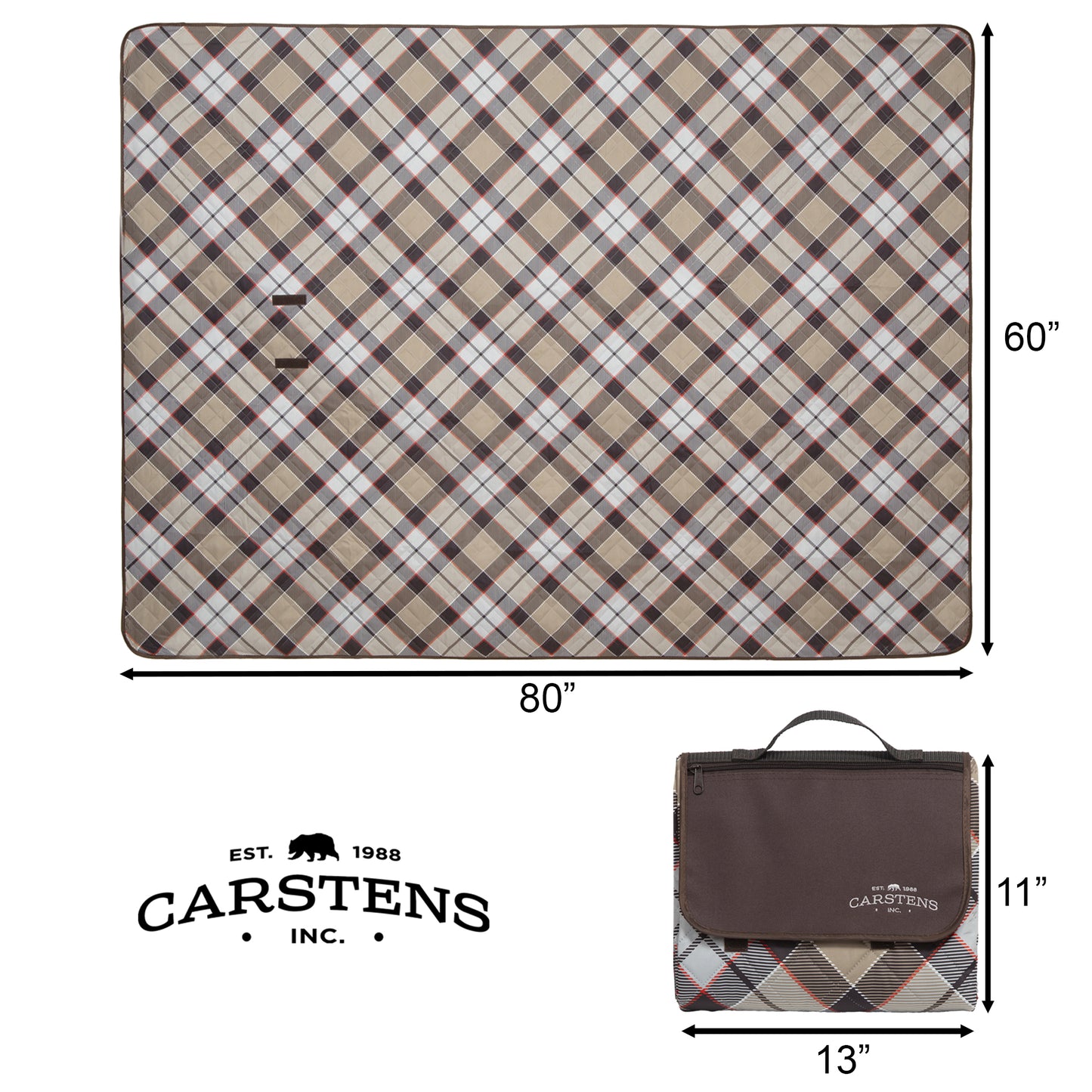 London Fog Printed Picnic Blanket