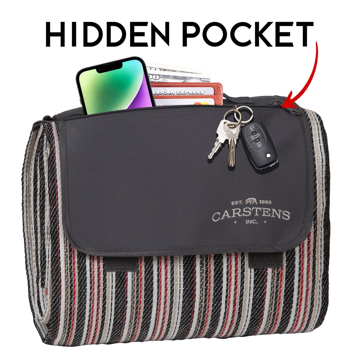 Saddle Stripe Woven Picnic Blanket