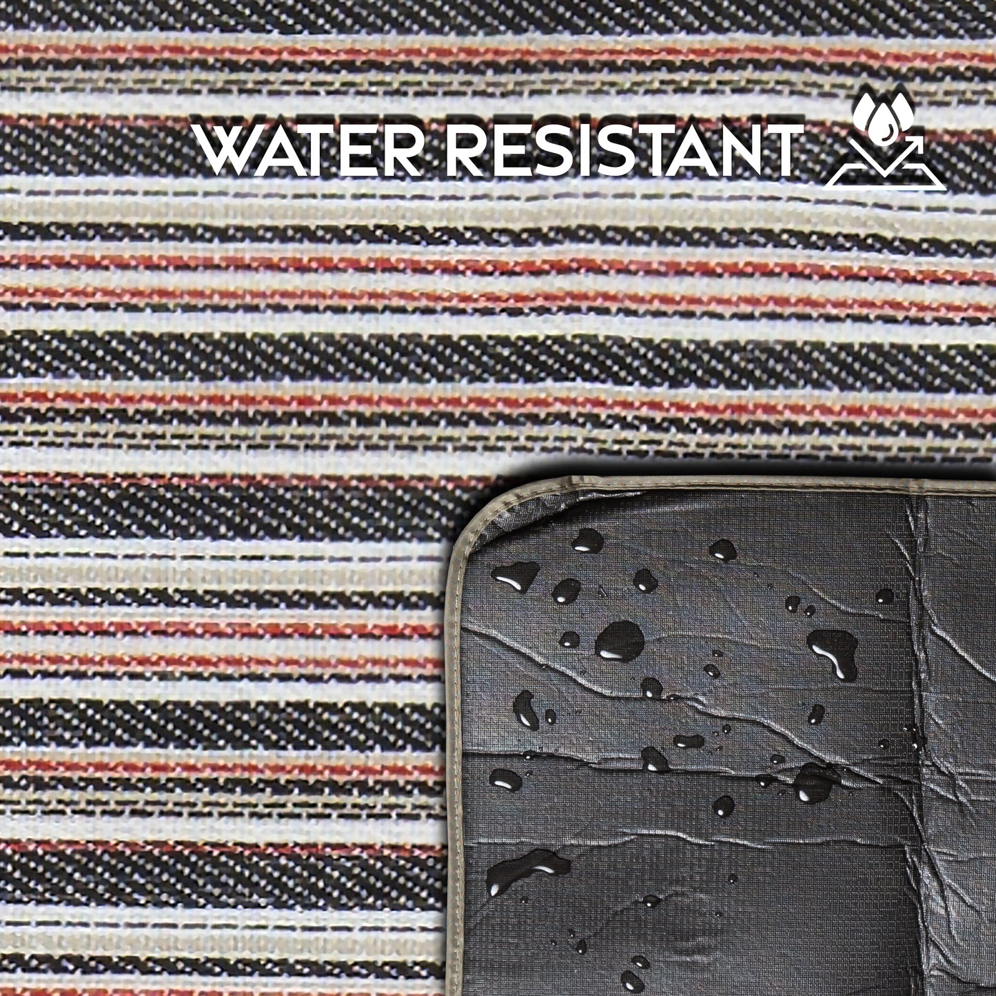 Saddle Stripe Woven Picnic Blanket