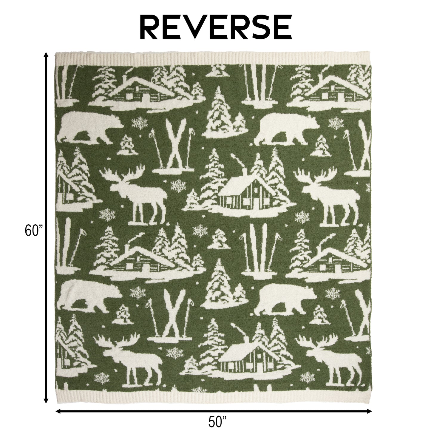 Alpine Woods Stretchy Throw Blanket