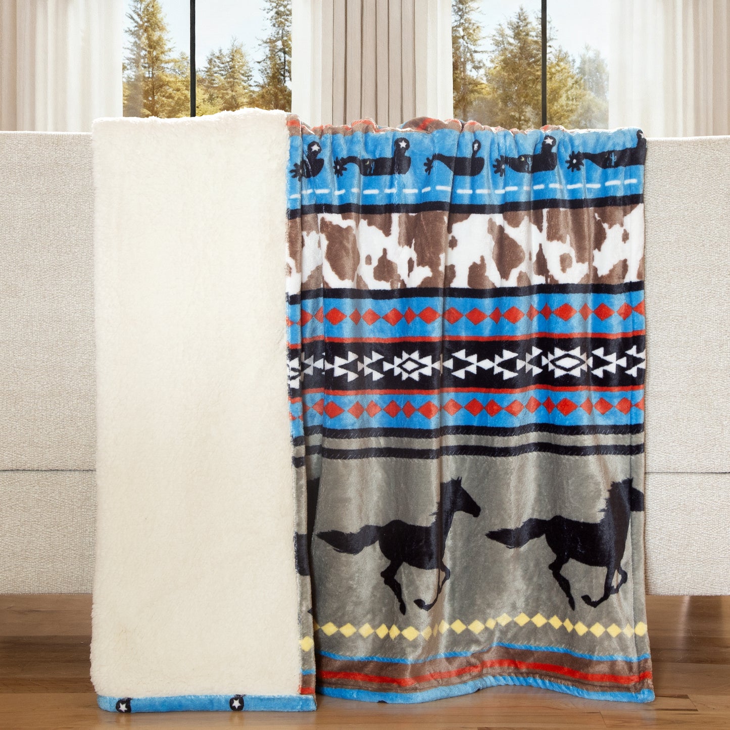 Free Spirit Plush Sherpa Throw
