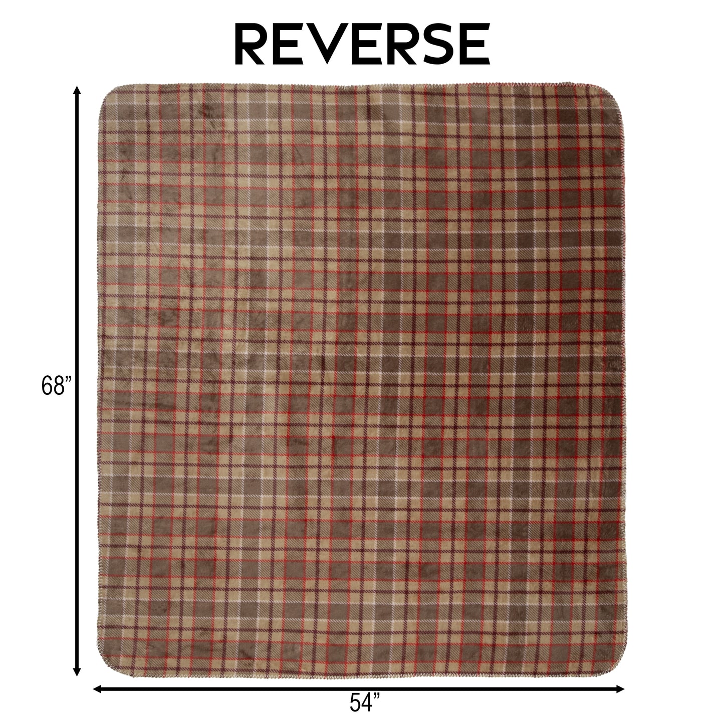 Fall Plains Reversible Plush Throw