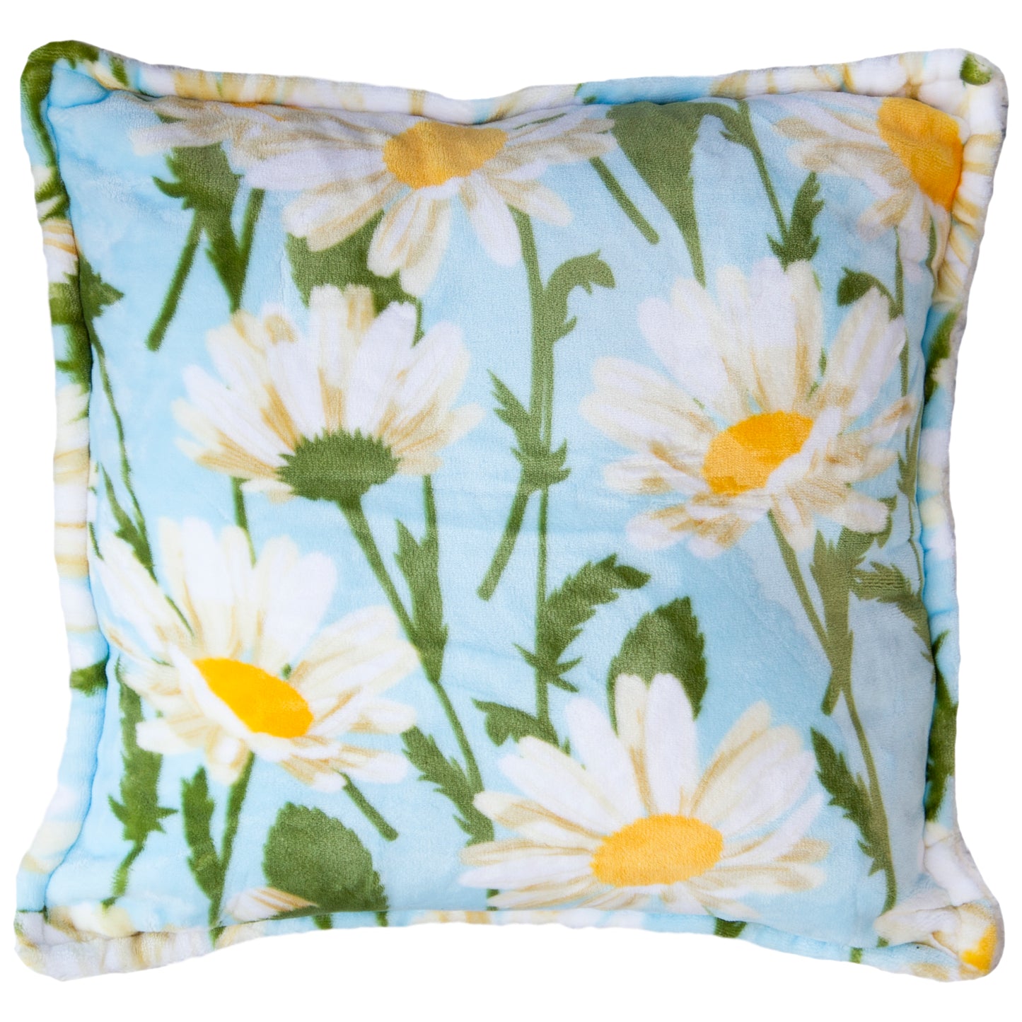 Daisy Daydream Plush Sherpa Pillow