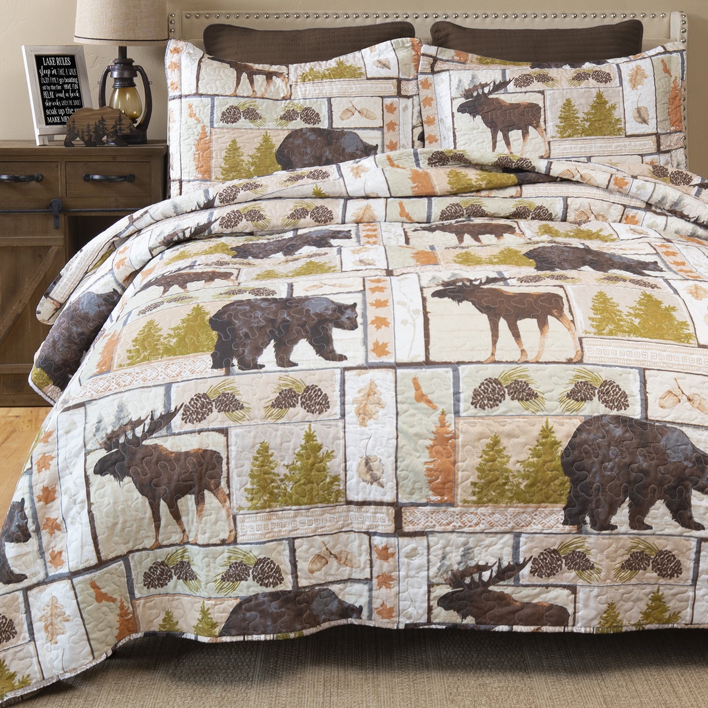 Vintage Lodge Quilt Set