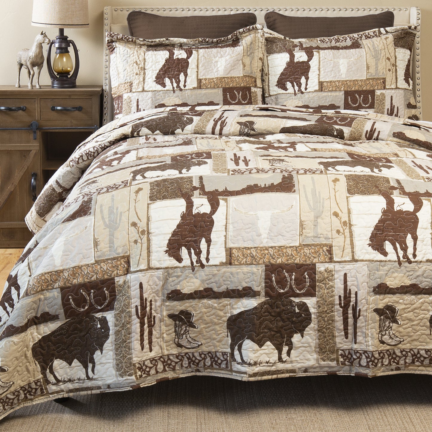 Wrangler® Vintage Cowboy Quilt Set