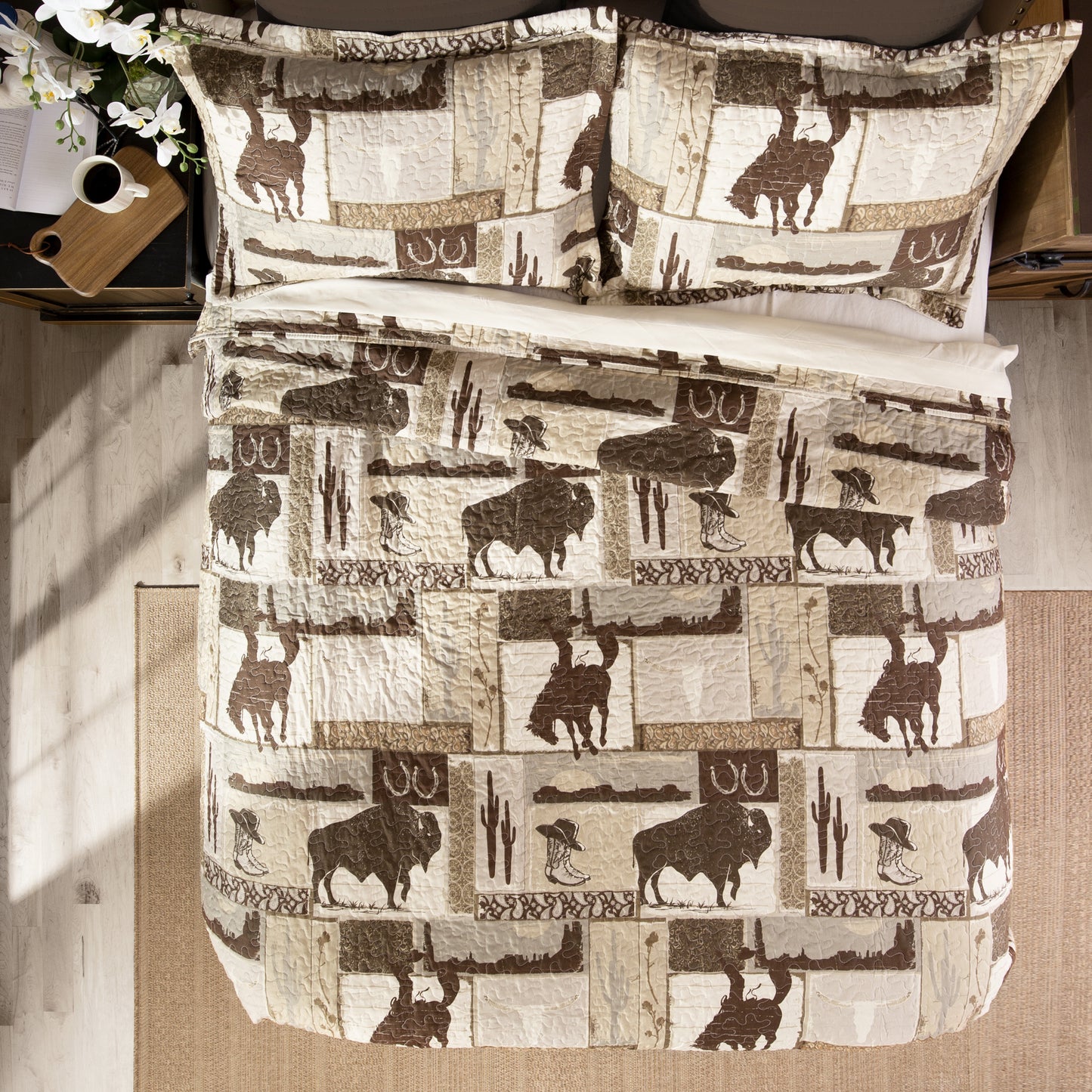 Wrangler® Vintage Cowboy Quilt Set