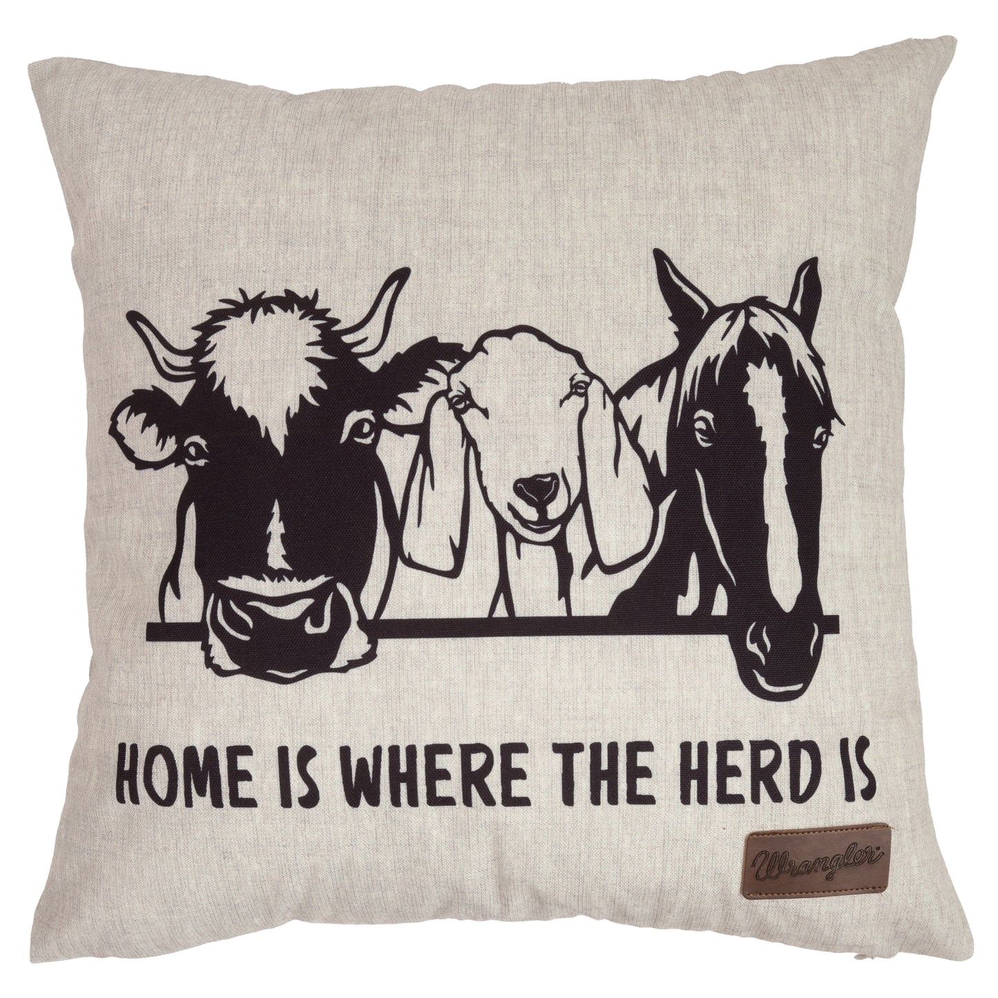 Wrangler® Home is Where the Herd is Outdoor Pillow