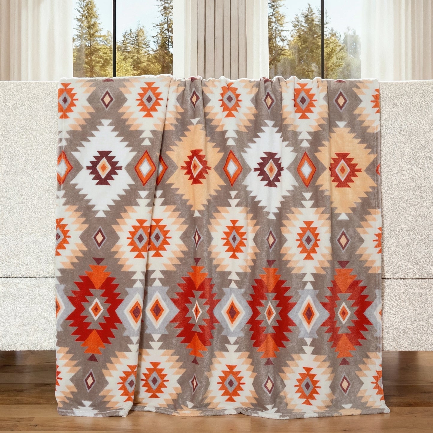 Wrangler® Light Canyon Rock Heavy Plush Throw Blanket