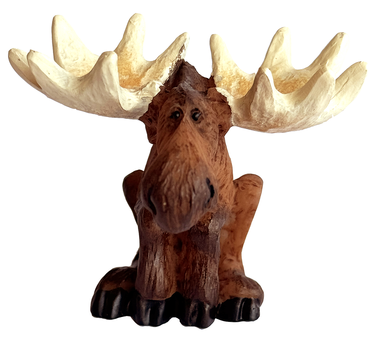 Mini Moose Sitting Figurine