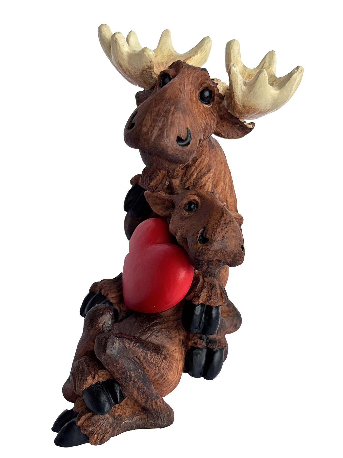 Moose Couple Figurine