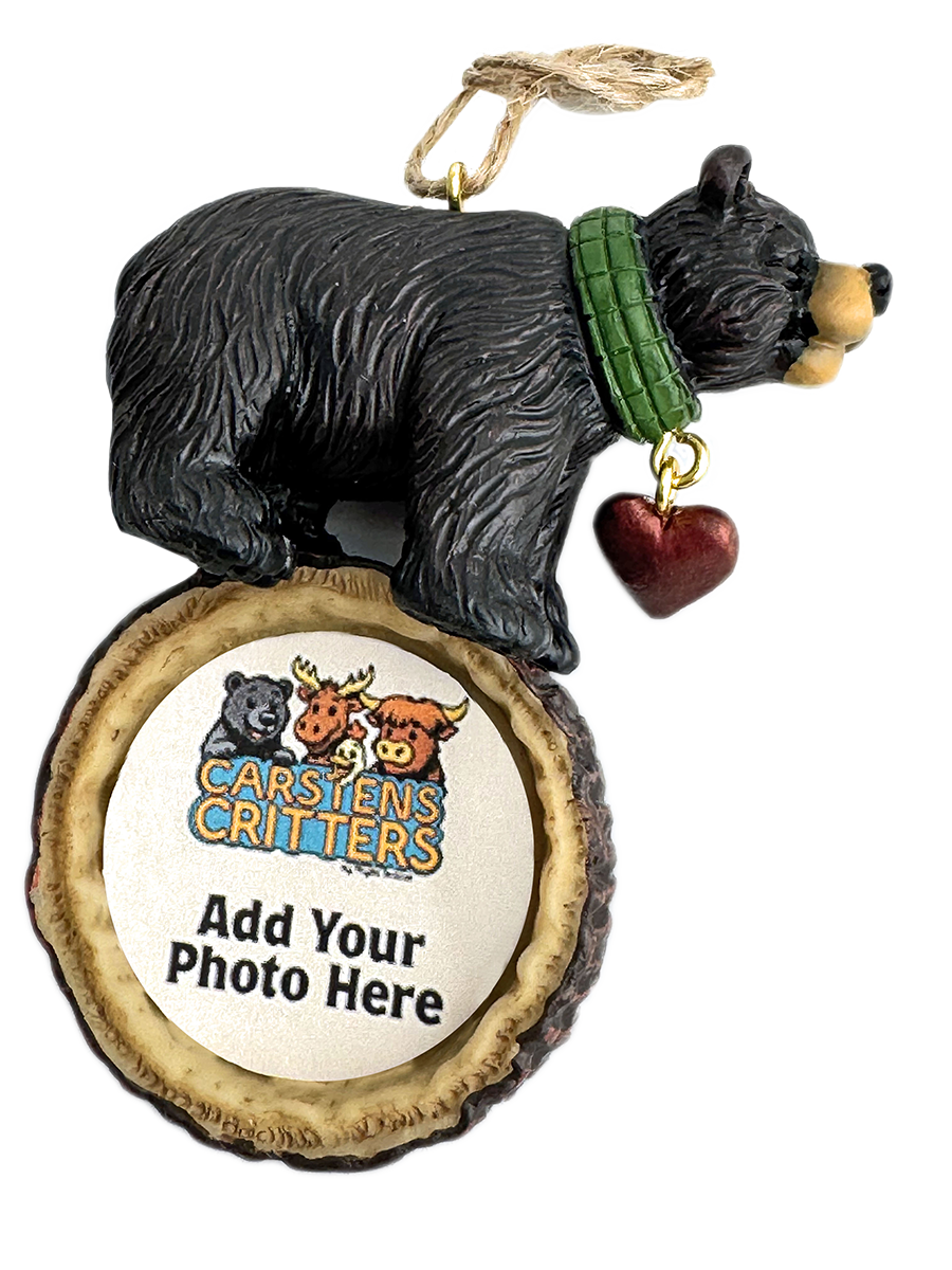 Heart Collar Bear Ornament