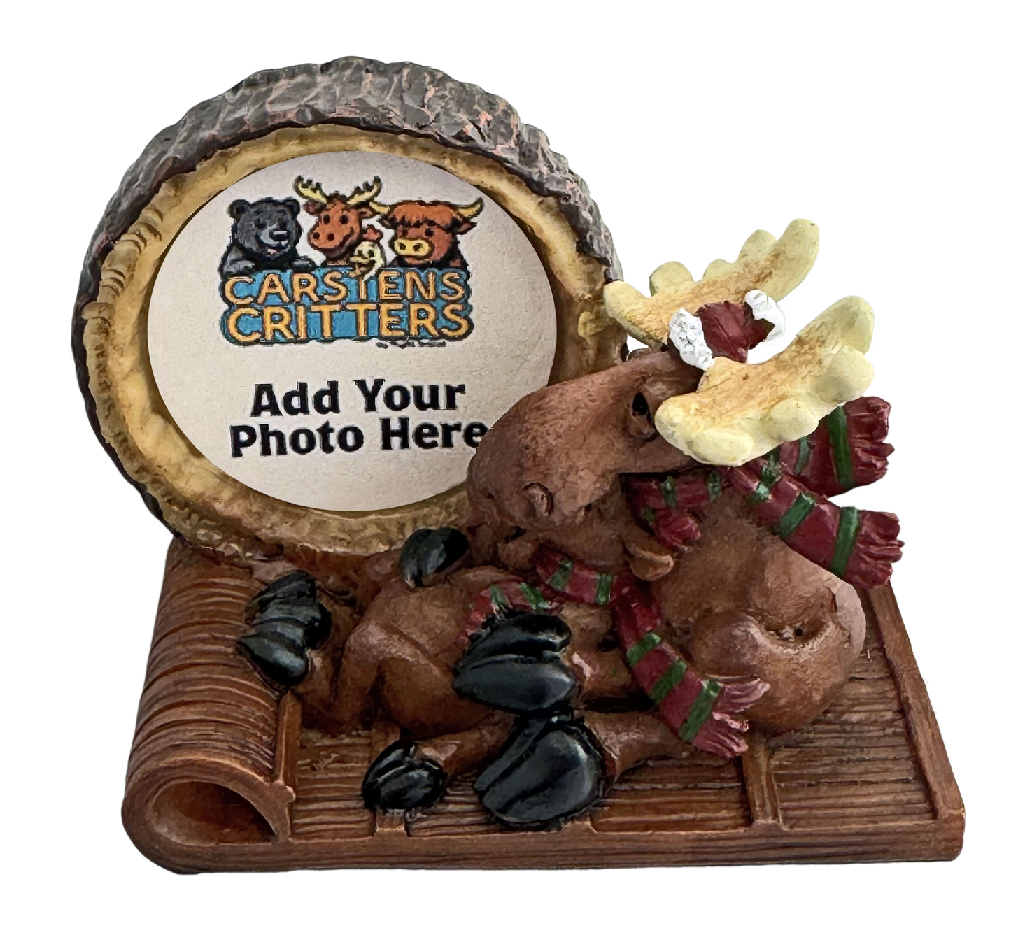 Sledding Moose Magnet