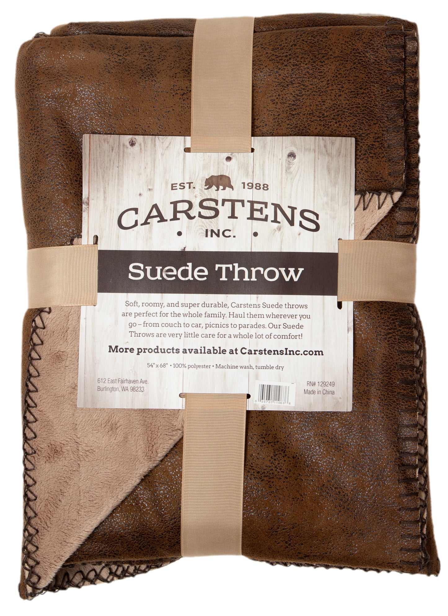Wyoming Faux Leather Throw