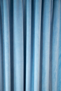 Light Blue Shearling Curtain Panels (Set of 2)
