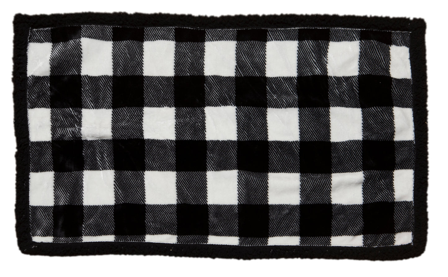 Black & White Lumberjack Plaid Dog Blanket