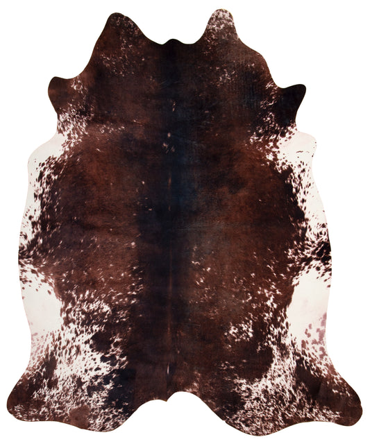 Faux Cowhide Print Rug, Tri-Color