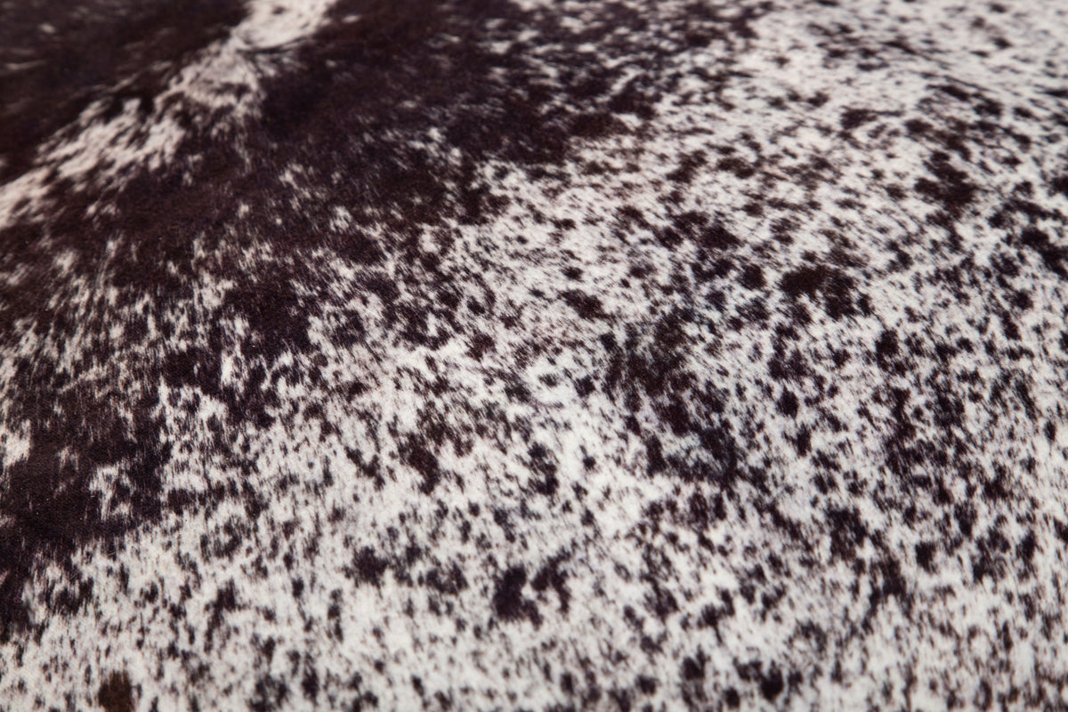 Faux Cowhide Print Rug, White Brindle Carstens, Inc