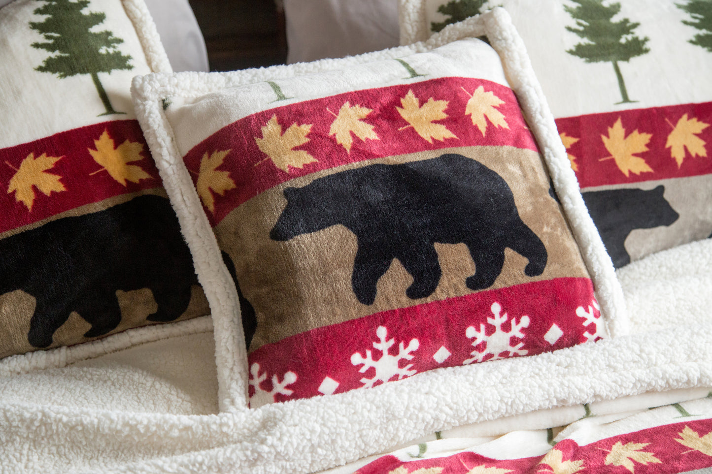 Tall Pine Plush Sherpa Comforter Set