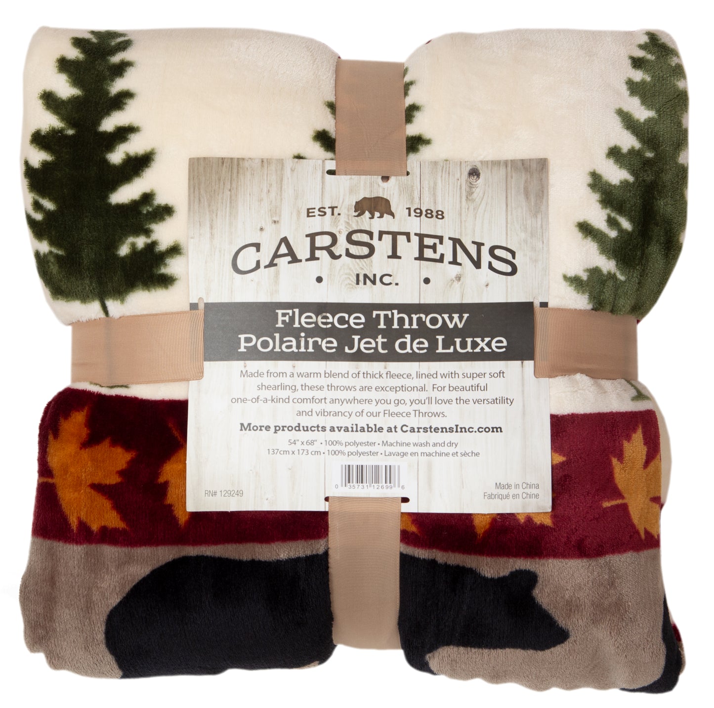Tall Pine Plush Sherpa Throw
