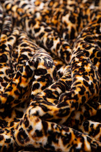 Leopard Print Sherpa Throw Blanket 54x68
