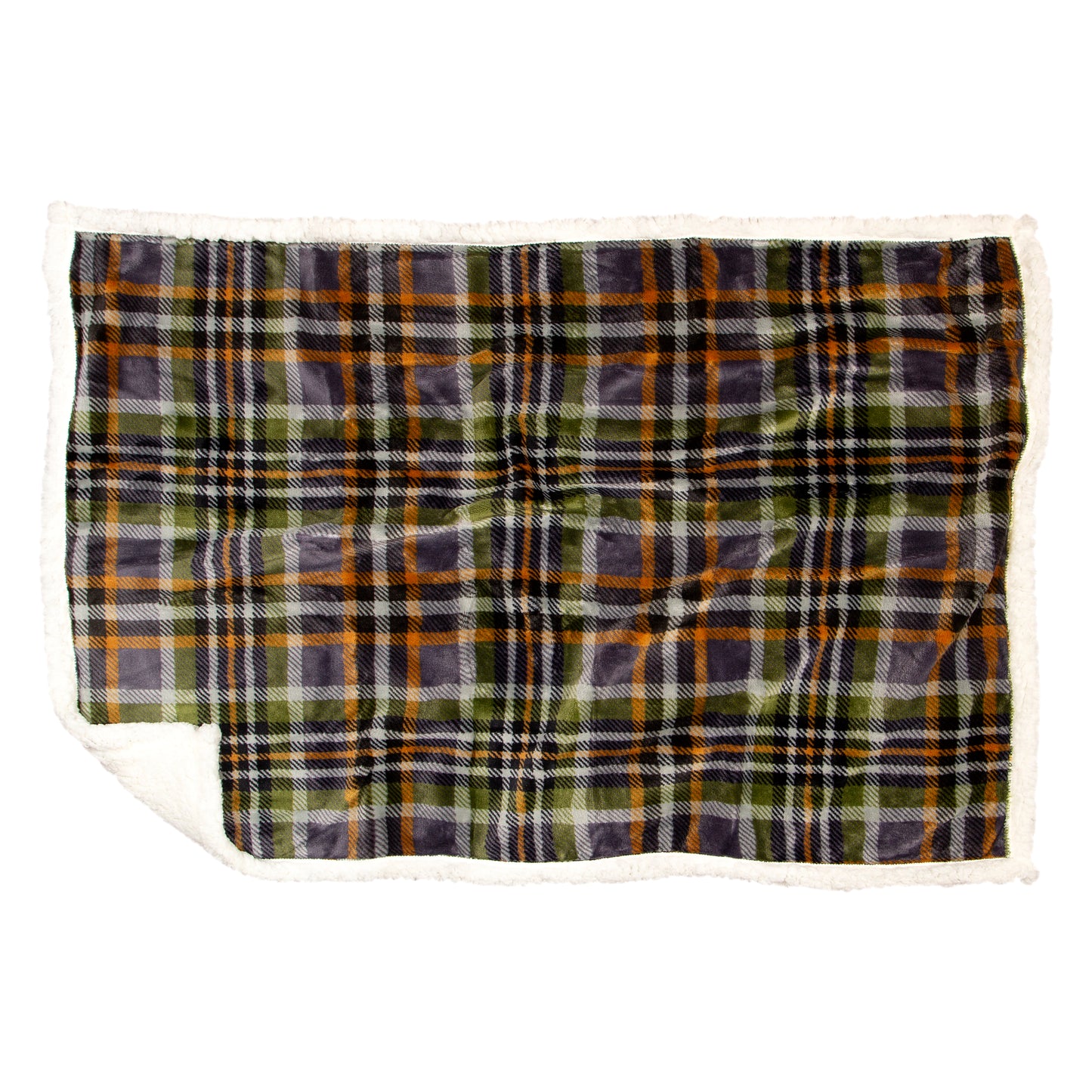 Grey Plaid Dog Blanket