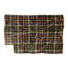 Load image into Gallery viewer, Grey Plaid Dog Blanket