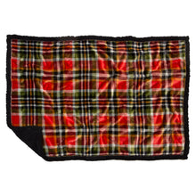 Load image into Gallery viewer, Rust and Sage Plaid Dog Blanket
