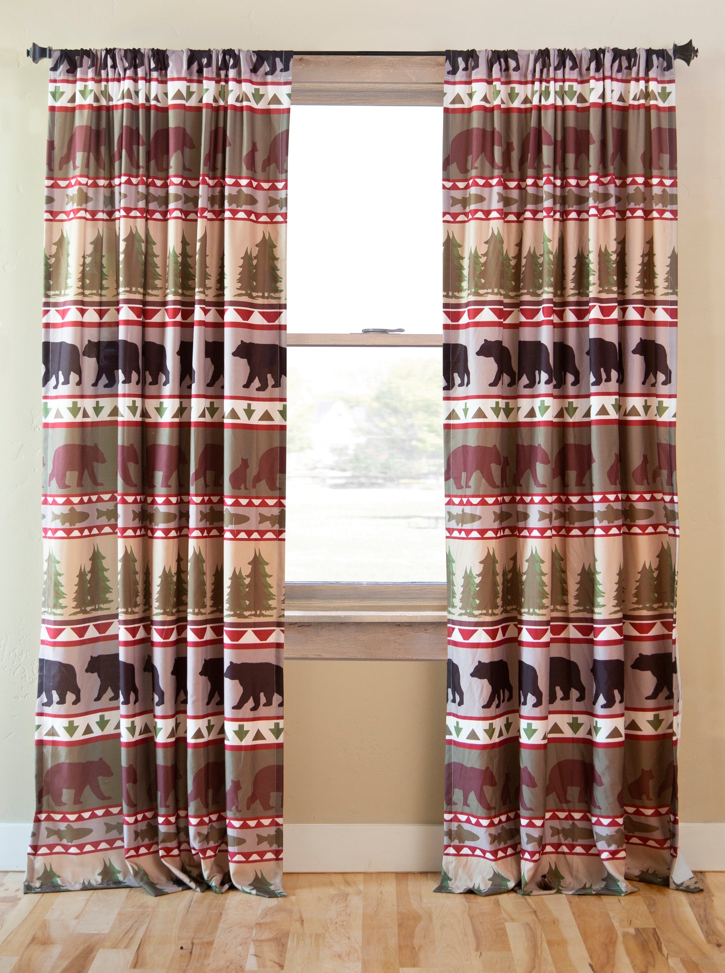 Bear Stripe Curtains