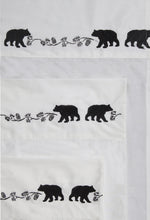 Load image into Gallery viewer, Embroidered Bear Sheet Set 100% Cotton