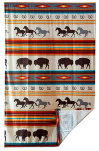 Western Stripe Curtain Panels