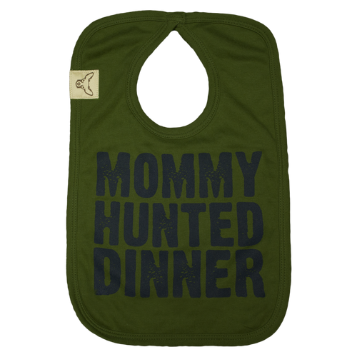 Olive Mommy Hunted Dinner bib