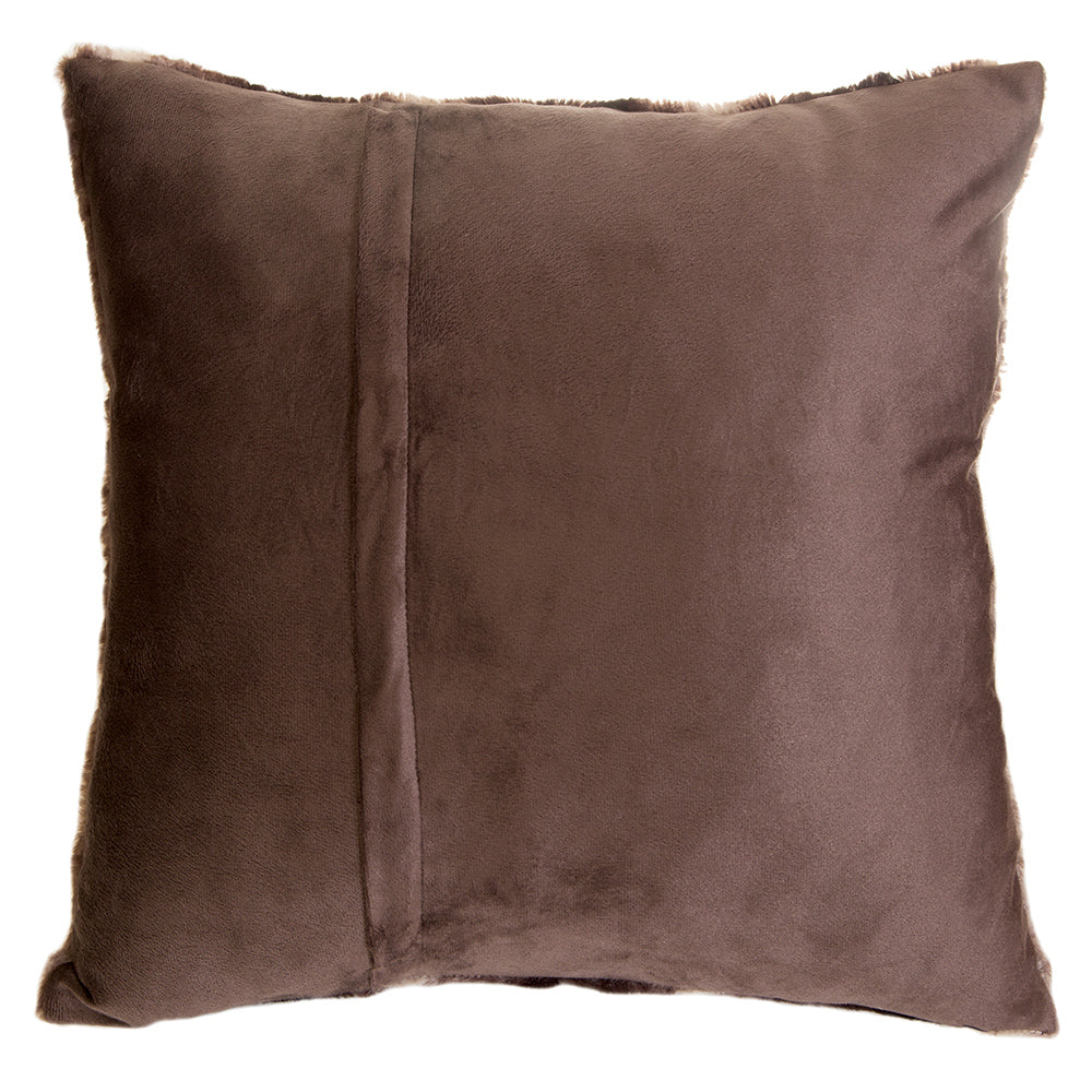 Striped Chinchilla Faux Fur Pillow