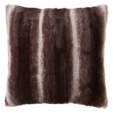 Load image into Gallery viewer, Chinchilla Striped Faux Fur Pillow