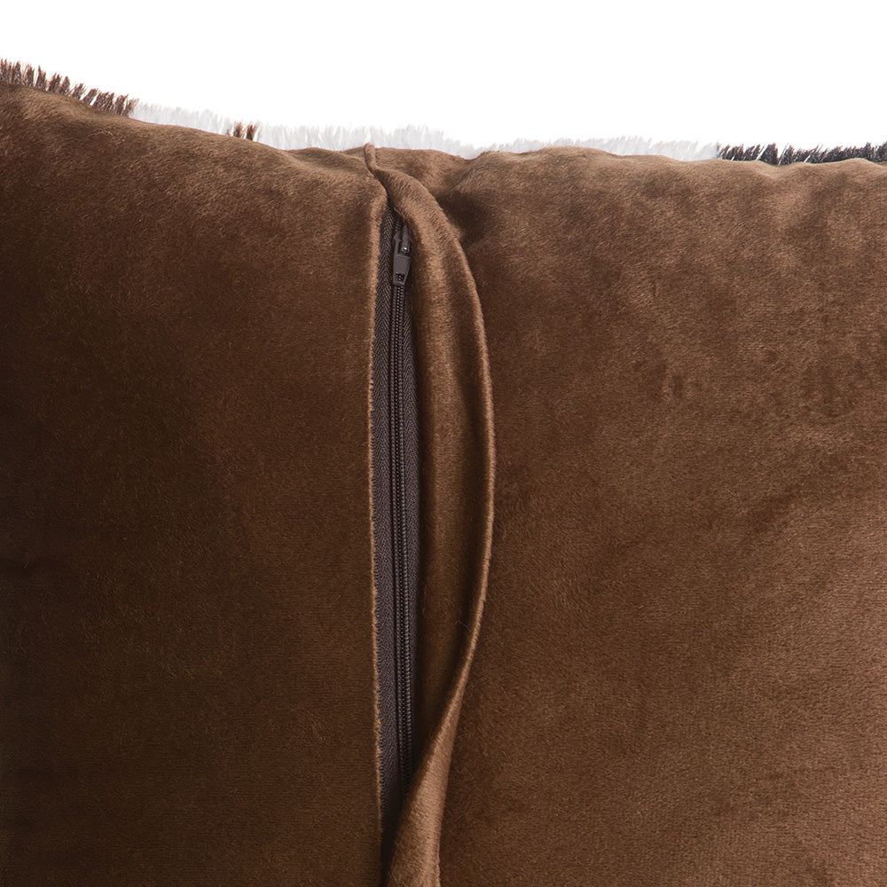 Cowhide Plush Faux Fur Pillow