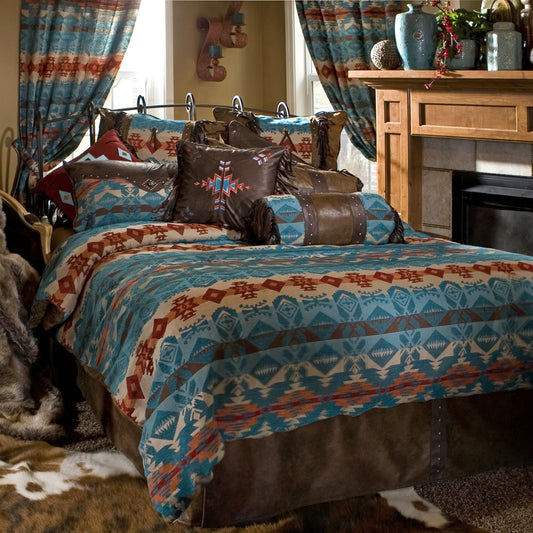 Turquoise Chamarro Comforter Set