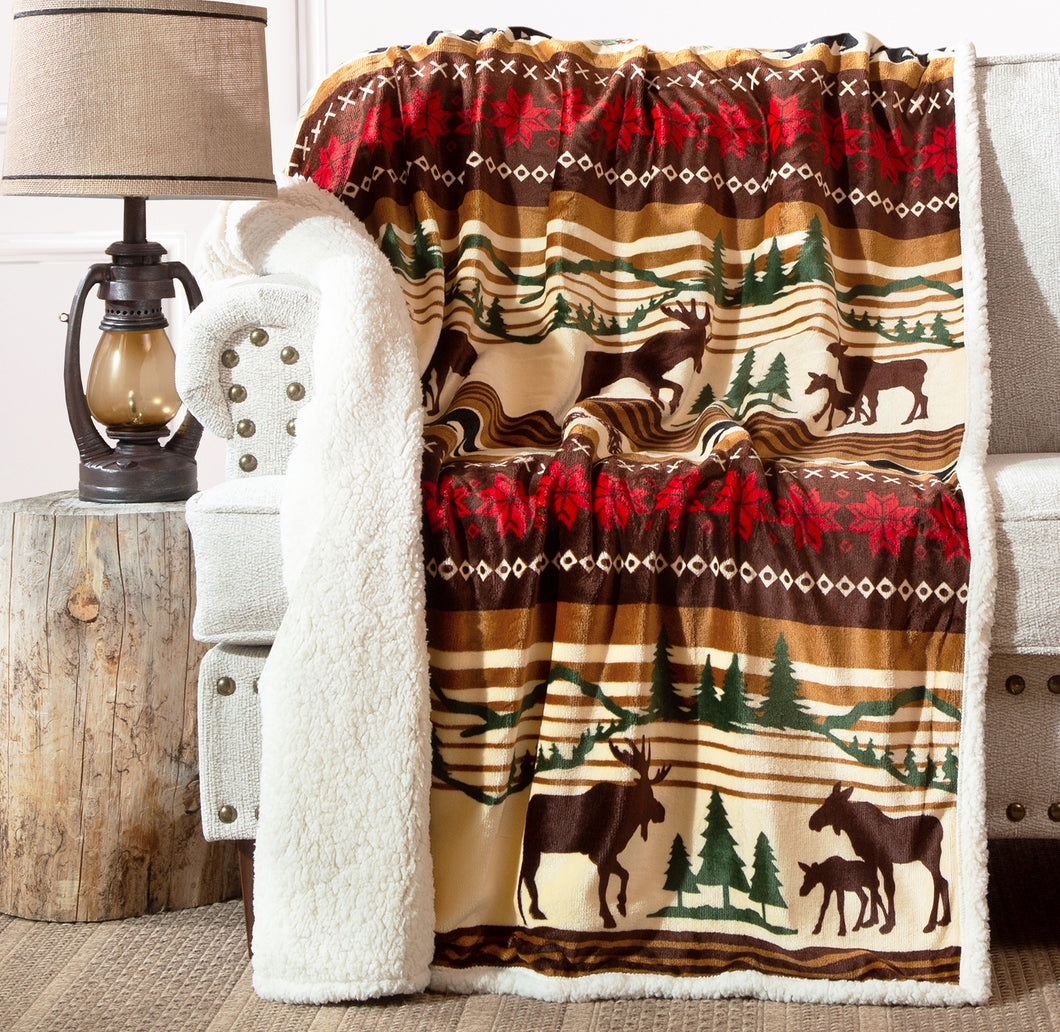 Hinterland Plush Sherpa Throw