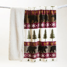 Load image into Gallery viewer, Tall Pine Plush Sherpa Throw