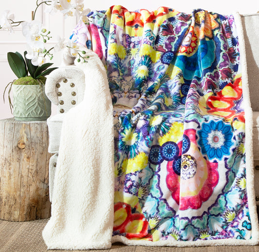 Stardust Plush Sherpa Throw