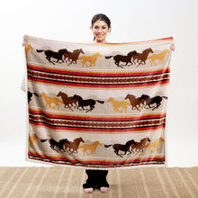 Load image into Gallery viewer, Wrangler® Running Horse Plush Sherpa Throw