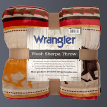 Load image into Gallery viewer, Wrangler® Running Horse Plush Sherpa Throw