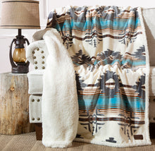 Load image into Gallery viewer, Wrangler® Lone Mountain Plush Sherpa Throw
