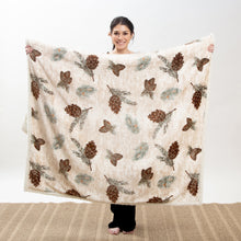 Load image into Gallery viewer, Pinecone Plush Sherpa Throw