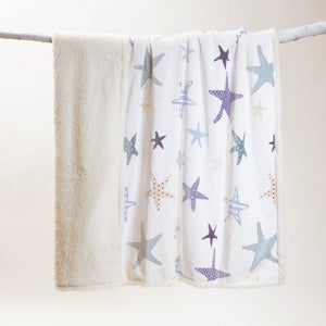 Starfish Plush Sherpa Throw